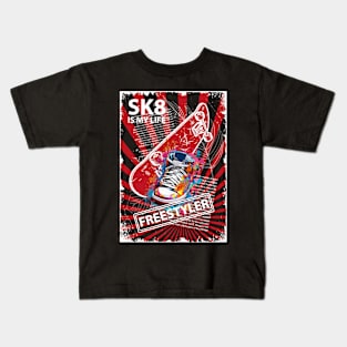 Sk8 is my life Kids T-Shirt